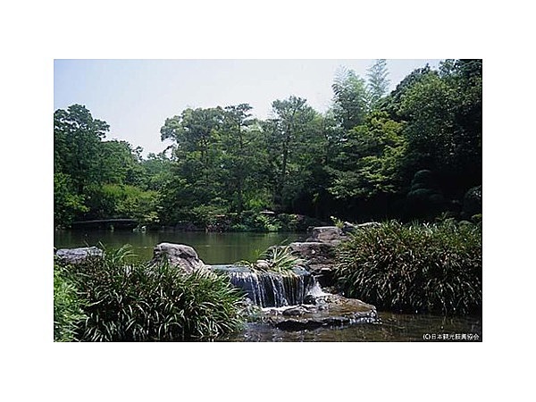 石橋文化センターの日本庭園