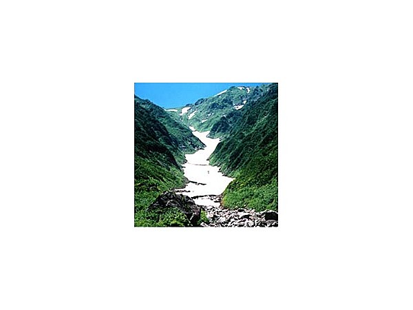 石転び沢大雪渓