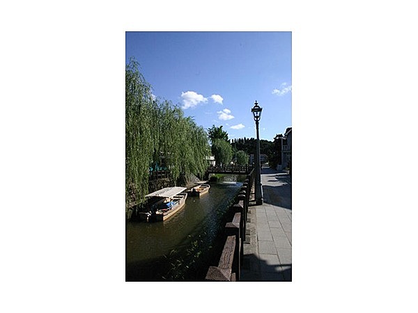 小野川沿いの歴史的町並み